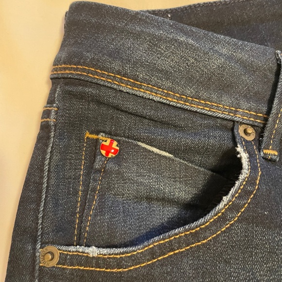 Hudson Jeans Dark Blue Bootcut Distressed - Picture 6 of 10